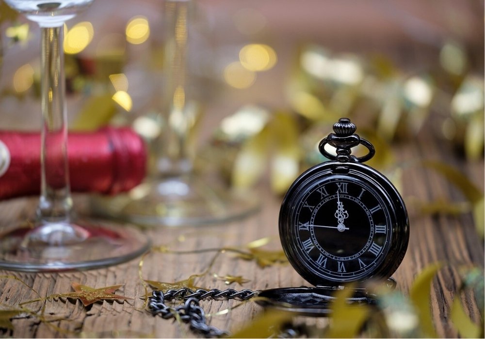 Sekt Haltbarkeit durch Uhr messbar